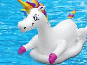 Déguisement licorne gonflable