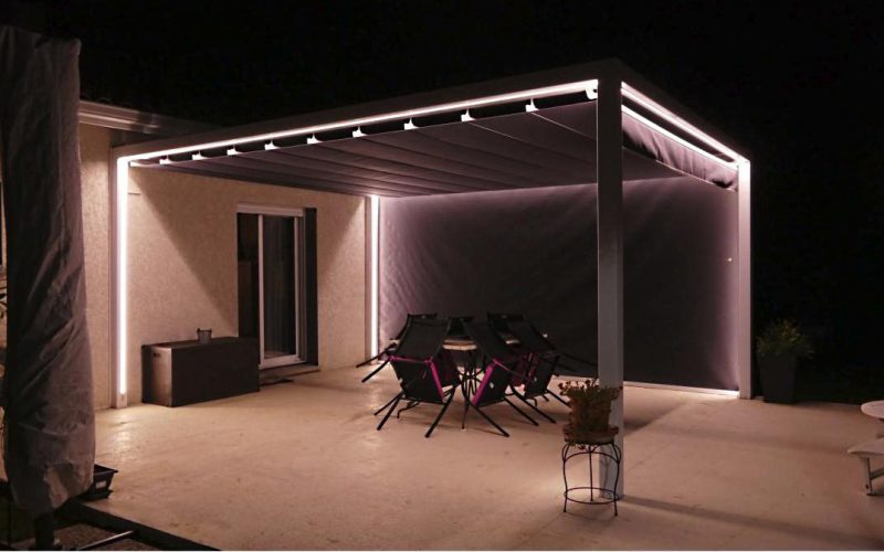 ruban led 220v pergola