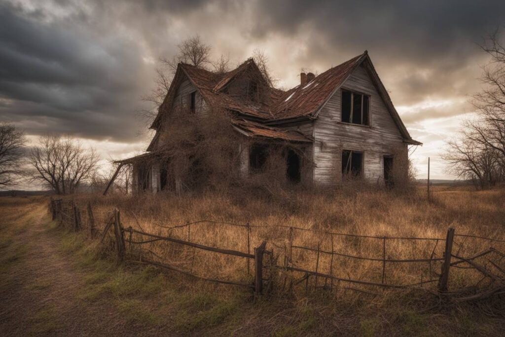 ferme abandonnée à donner