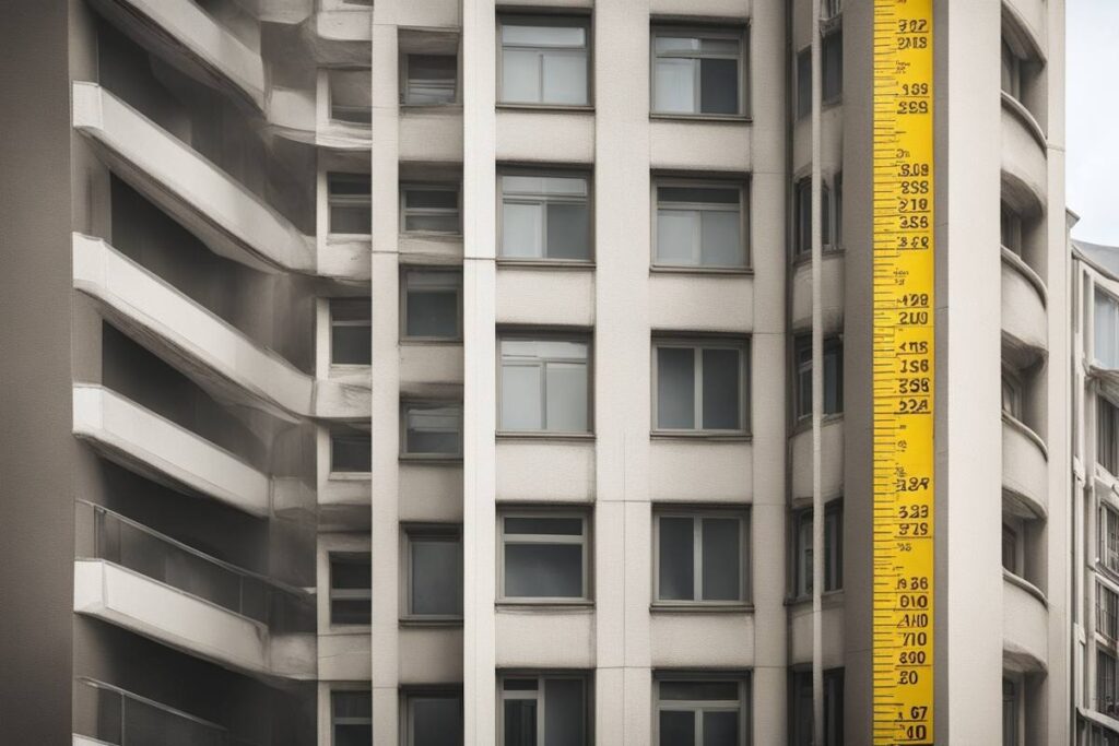 hauteur d'un immeuble de 3 étages