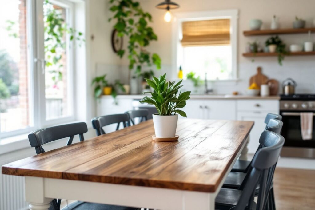 Comment relooker une table ronde en bois : 6 astuces simples