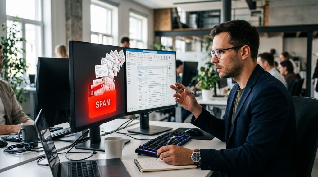 emails en spam analyse de Julien Jimenez